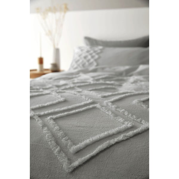 Siva bombažna posteljnina Pineapple Elephant Diamond, 200 x 200 cm-image-2