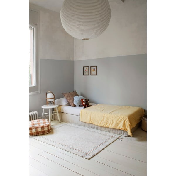 Kremno bela pralna ročno tkana bombažna preproga 90x130 cm Cuisine Natural – Lorena Canals-image-1