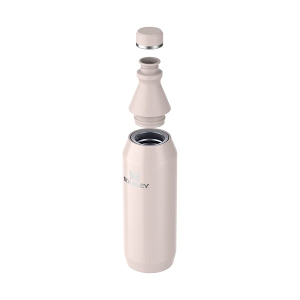 Svetlo rožnata termovka iz nerjavečega jekla 600 ml All Day Slim Bottle Rose Quartz – Stanley-image-1