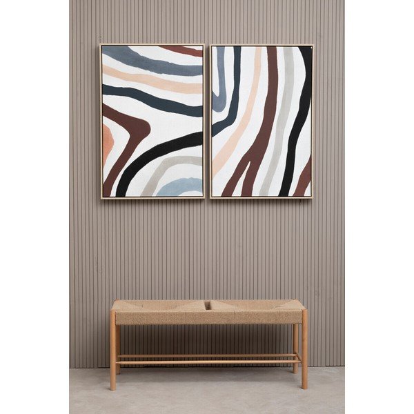 Slike v kompletu 2 ks z okvirjem/na platnu 63x93 cm Astratto – Premier Housewares-image-3