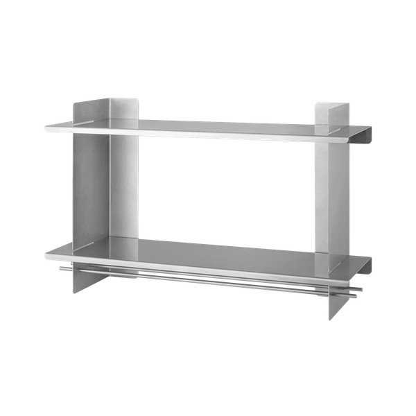 Večnivojska kovinska polica v srebrni barvi 70 cm Tivo – noo.ma