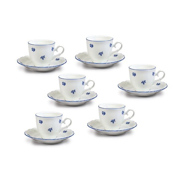 Porcelanast kavni servis z modrimi cvetovi Thun Ophelia-image-2