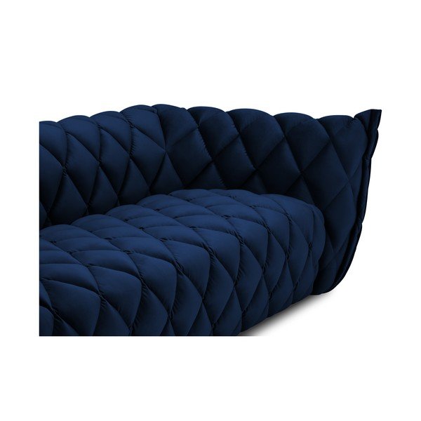Temno modra žametna sedežna garnitura 228 cm Flandrin – Interieurs 86-image-4
