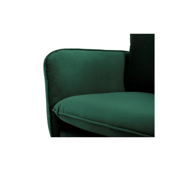 Zelen žameten kavč Cosmopolitan Design Vienna, 230 cm-image-4