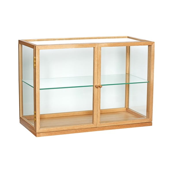 Vitrina v hrastovem dekorju 60x42x32 cm Poetic – Hübsch