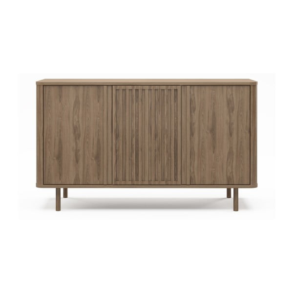 Komoda v hrastovem dekorju v naravni barvi 138x80x40 cm Salma – Marckeric