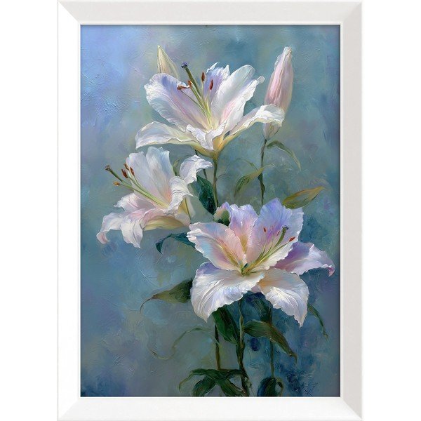 Tiskana slika z okvirjem 56x75 cm Lilies – Styler