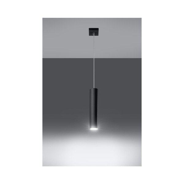 Črna kovinska viseča svetilka Castro – Sollux-image-3