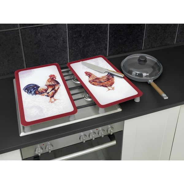 Zaščitne plošče za štedilnik 2 ks iz kaljenega stekla 52x30 cm Farm – Wenko-image-1