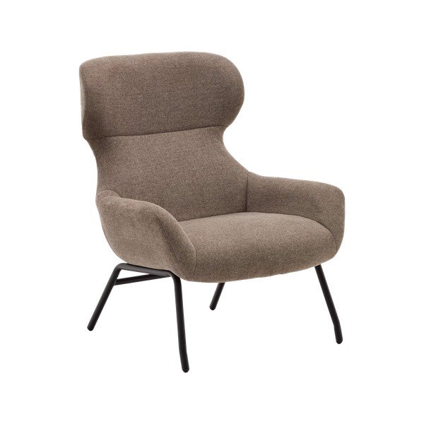 Rjav fotelj Belina – Kave Home