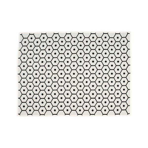 Črna odeja iz mešanice volne 140x180 cm Honey Black – Pappelina-image-1