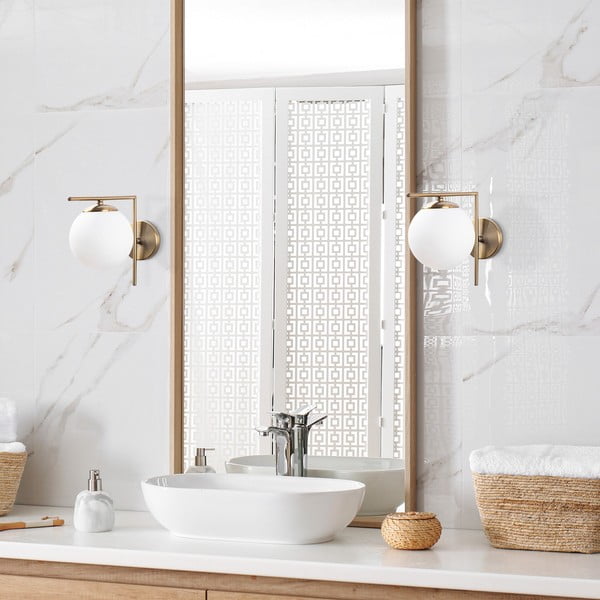 Bela/zlata stenska svetilka ø 15 cm Antique – Opviq lights-image-2