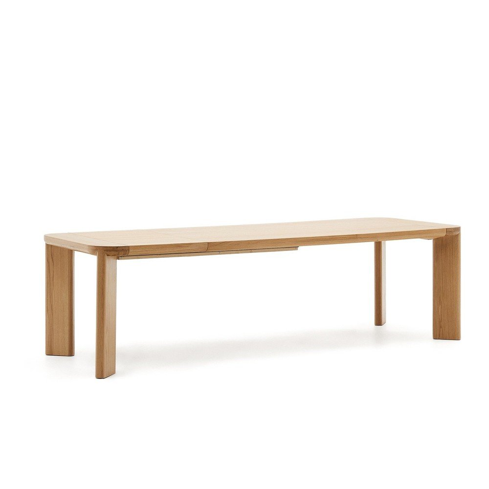 Raztegljiva jedilna miza z mizno ploščo v hrastovem dekorju 100x200 cm Jondal