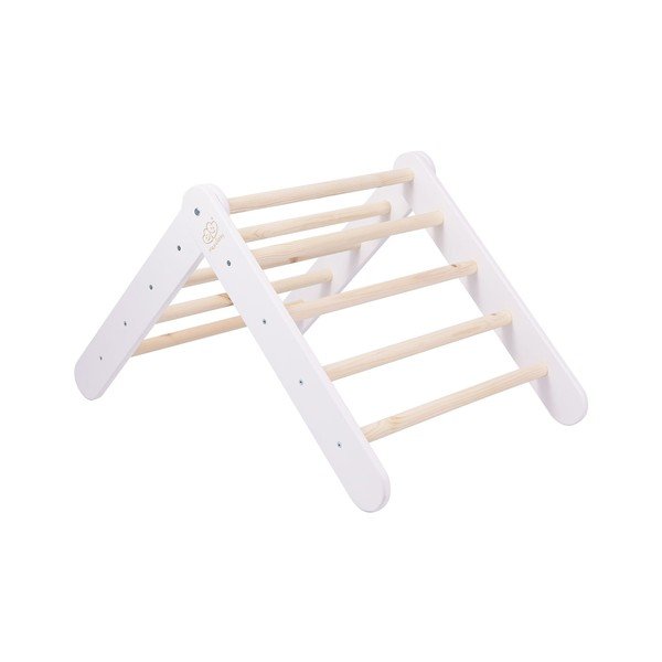 Bel piklerjev trikotnik iz masivnega bora 46x87x60 cm Montessori – Meowbaby-image-4