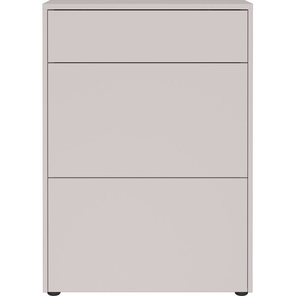 Kremno bela omarica v mat dekorju 70x99x34 cm Binetto – Germania-image-3