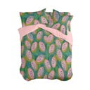 Zelena/rožnata enojna prevleka za odejo 140x200 cm Papaya – Aware