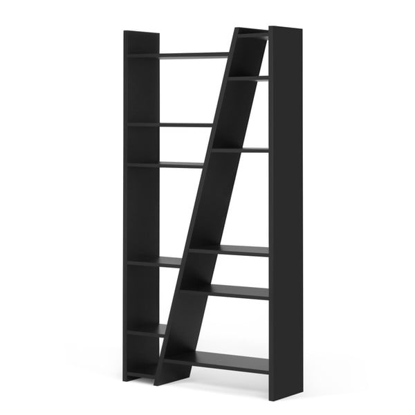 Črna knjižna omara TemaHome Delta-image-2