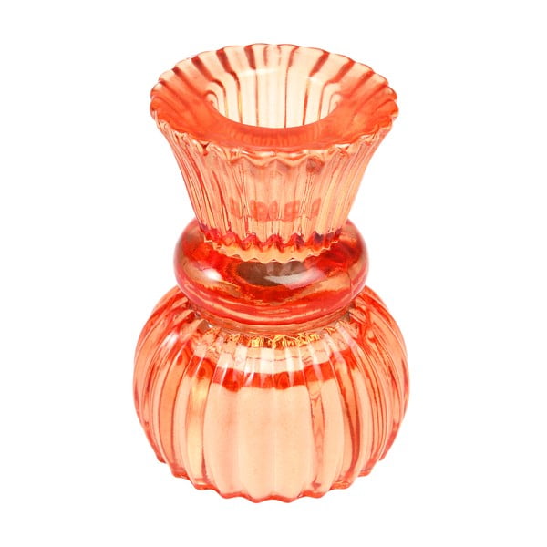 Nizek oranžni stekleni svečnik - Rex London-image-1