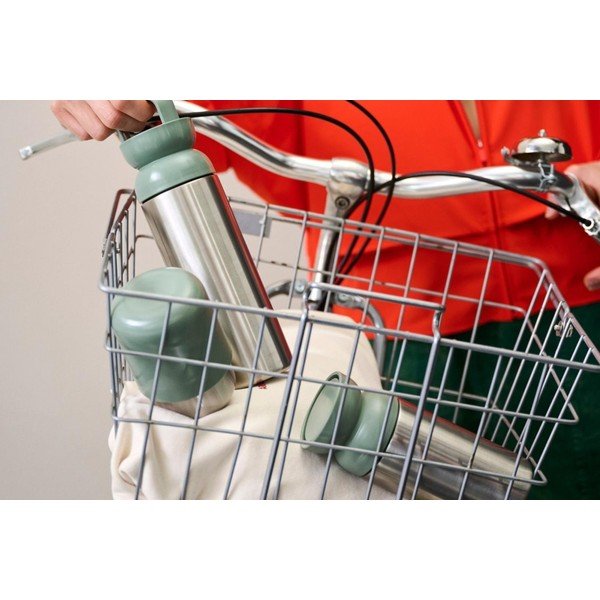 Steklenica za vodo iz nerjavečega jekla v srebrni barvi/žajbljevo zelena 500 ml Vita – Mepal-image-1