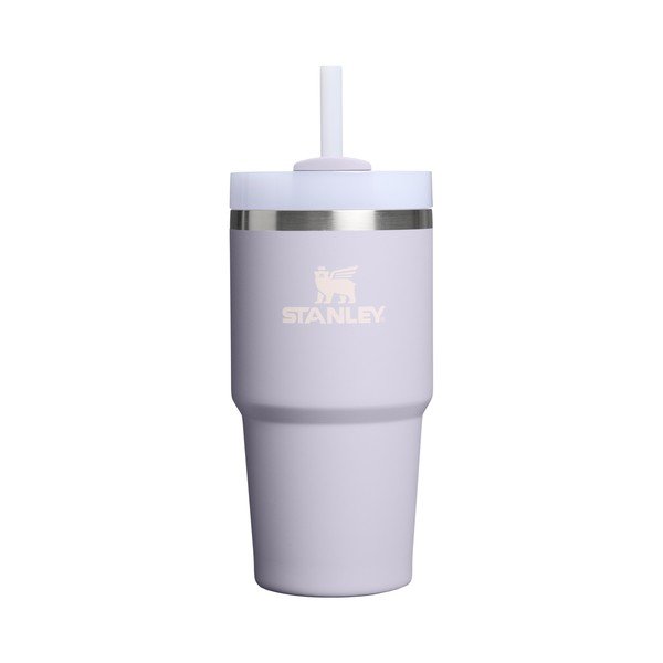 Svetlo vijolična termovka s slamico iz nerjavečega jekla 600 ml Quencher H2.O FlowState™ Tumbler Purple Dust – Stanley