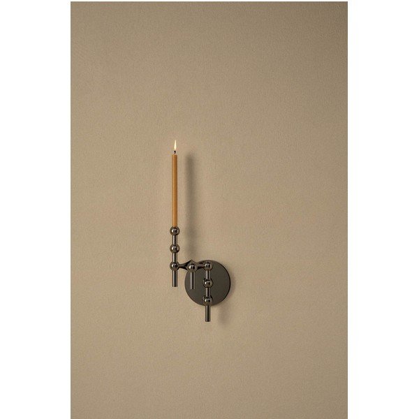 Sijajno črna kovinska vaza (višina 10 cm) Nagel – STOFF Nagel-image-3