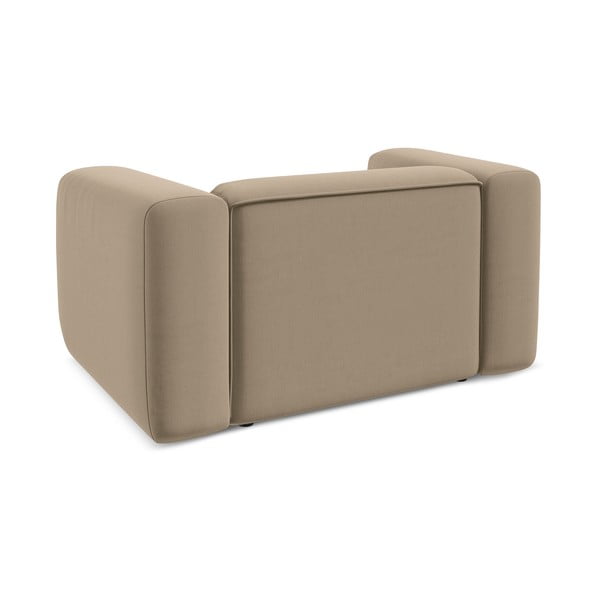 Bež žameten fotelj Ekahi – Makamii-image-4