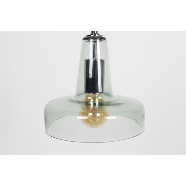 Zelena viseča svetilka s steklenim senčnikom ø 20 cm Anshin - White Label-image-2