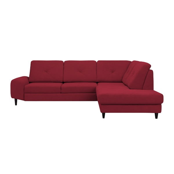 Rdeča kotna raztegljiva sedežna garnitura Windsor & Co Sofas, desni kot Beta