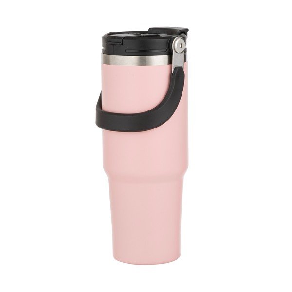 Svetlo rožnata steklenica za vodo za na pot iz nerjavečega jekla 1 l Eco – Ladelle