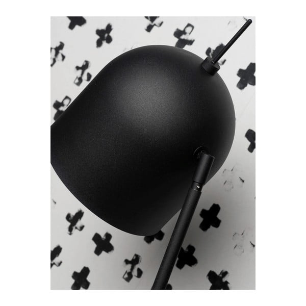 Črna/siva stoječa svetilka s kovinskim senčnikom (višina 147 cm) Madrid – it's about RoMi-image-1