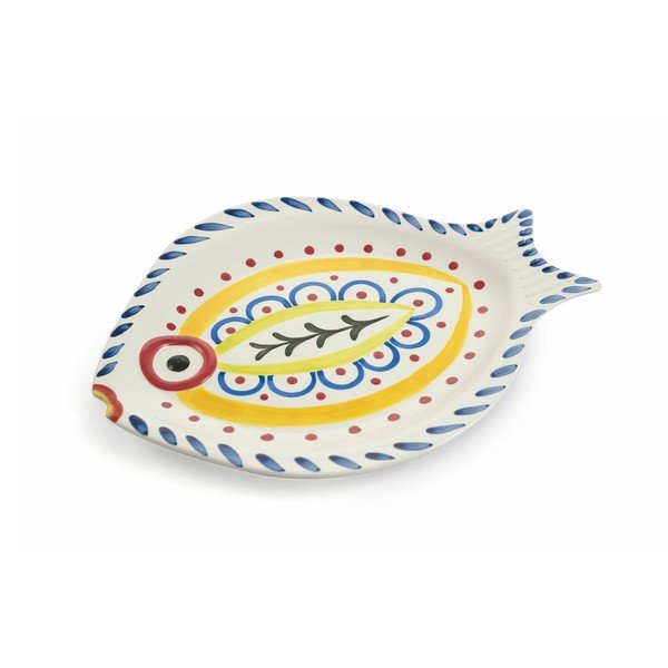 Komplet 4 krožnikov iz dolomita v obliki ribe VDE Tivoli 1996 Sashimi Fish-image-1