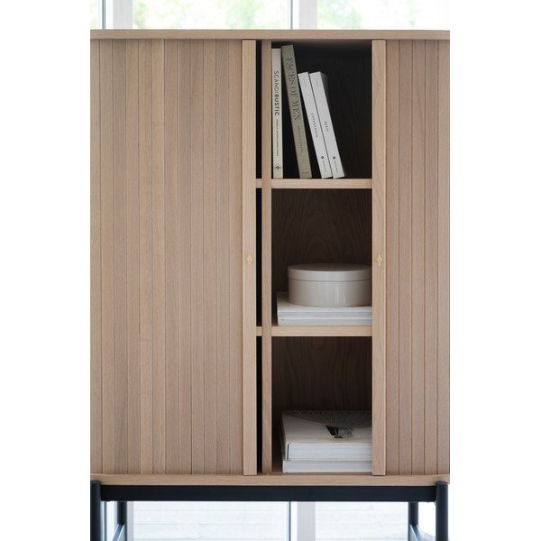 Omarica v hrastovem dekorju v naravni barvi 102x146 cm Haddington – Rowico-image-1