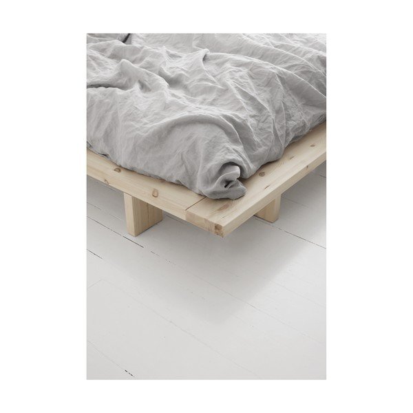 Postelja iz borovega lesa z ležiščem Karup Design Japan Double Latex Black/Black, 140 x 200 cm-image-4