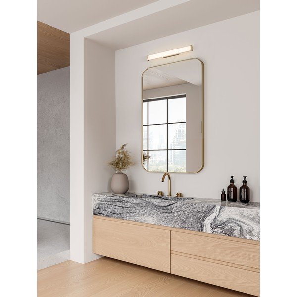Kovinska LED stenska svetilka v mat zlati barvi Misty – Nova Luce-image-1