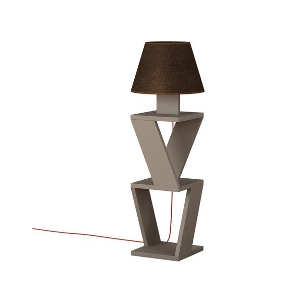 Rjava prostostoječa svetilka Kozena Light Mocha Brown