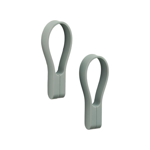 Prašno zelena silikonska sponka za brisače 2 ks Loop – Zone