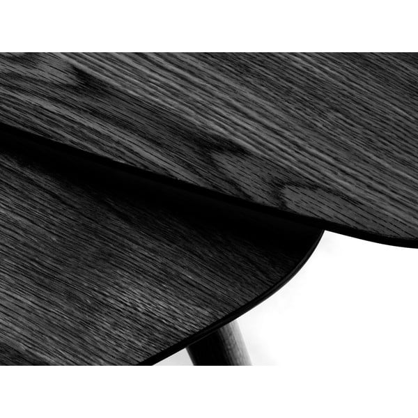 Črne mizice v kompletu 2 ks 70x100 cm Adda – Unique Furniture-image-4