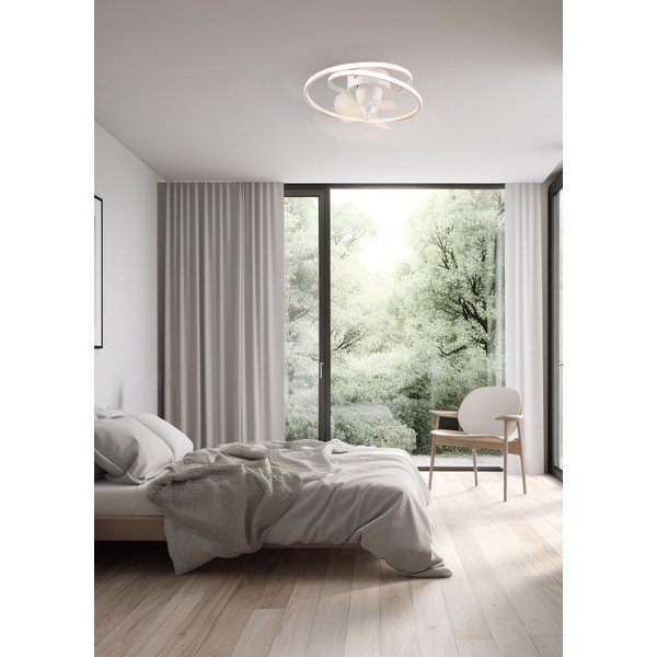 Mat bela LED stropna svetilka Umea – Reality-image-1