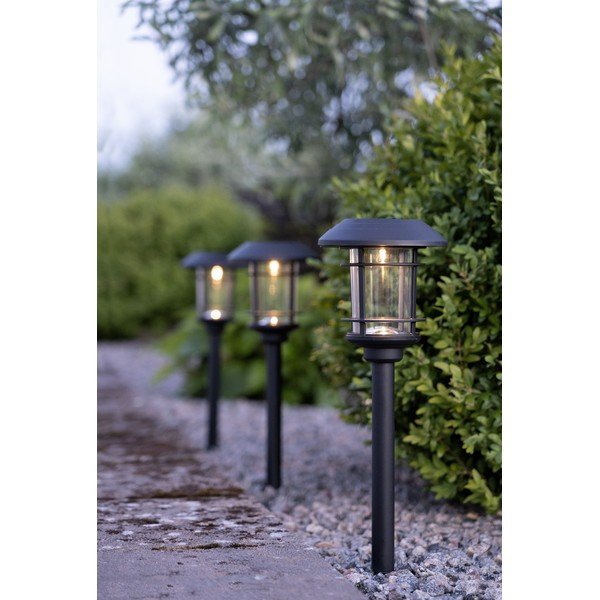 Komplet 3 sončnih vrtnih luči LED Star Trading Fride, višina 34 cm-image-1