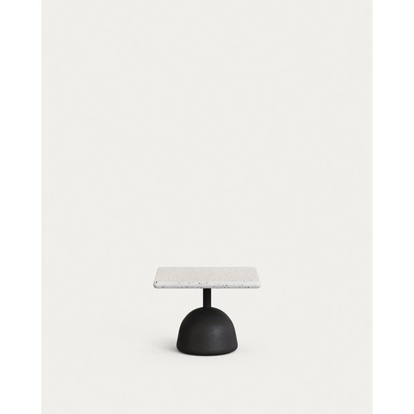Vrtna klubska mizica s terazzo mizno ploščo 48x48 cm Saura – Kave Home-image-1