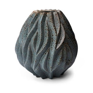 Siva porcelansta vaza Morsø Flame, višina 23 cm