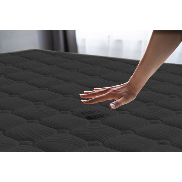 Trda vzmetnica iz pene 100x200 cm Air Black – Moonia-image-3