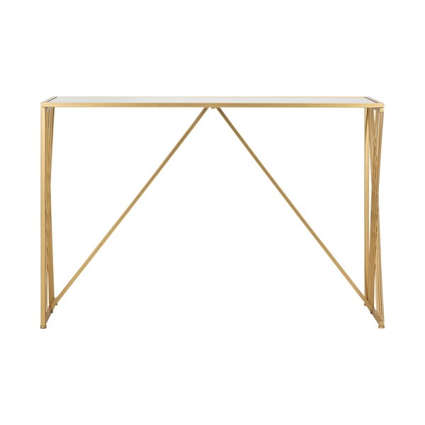 Stranska mizica v zlati barvi 40x120 cm Easy – Mauro Ferretti