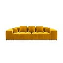 Rumeni žametni kavč 320 cm Rome Velvet - Cosmopolitan Design 