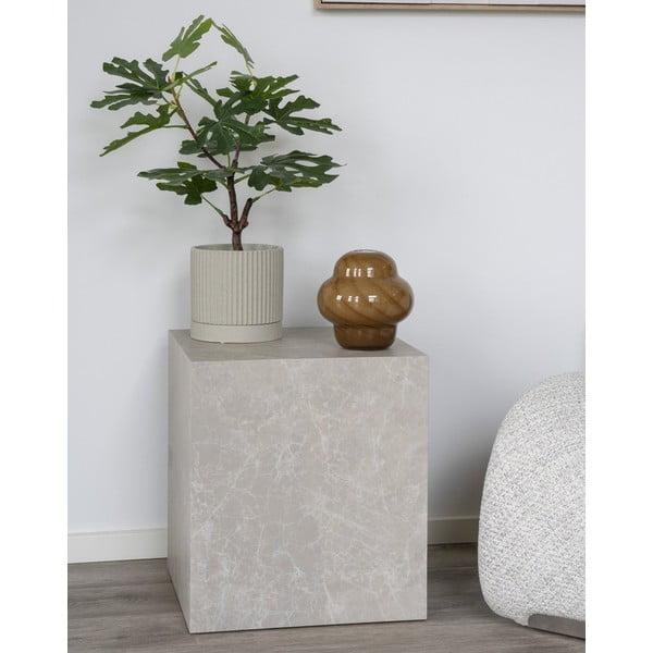 Stranska mizica v marmornem dekorju 40x40 cm Prague – House Nordic-image-1