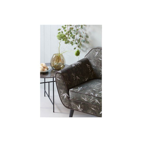 Črna kavna mizica s porcelanasto ploščo WOOOD Vida, ⌀ 60 cm-image-3