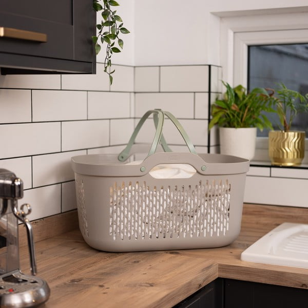 Svetlo rjav plastičen koš za perilo 45 l – Addis-image-2