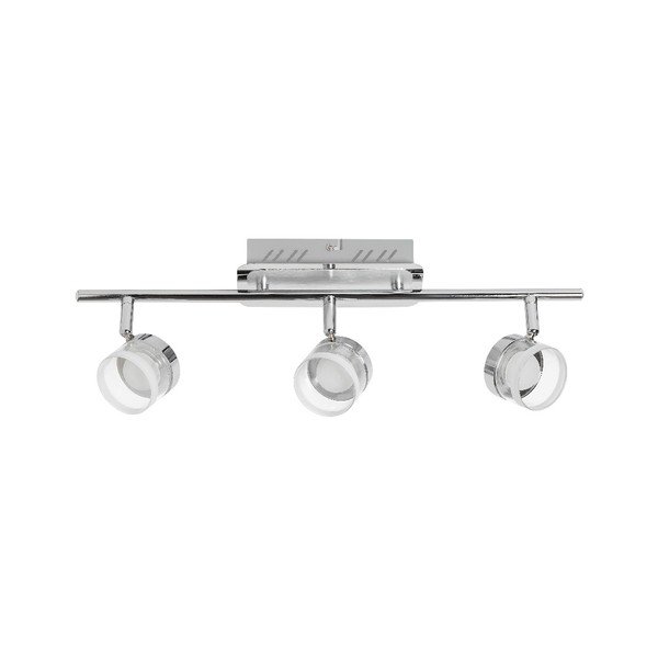 Stropna svetilka v srebrni barvi za 3 žarnice s svetlobo LED SULION Shutter