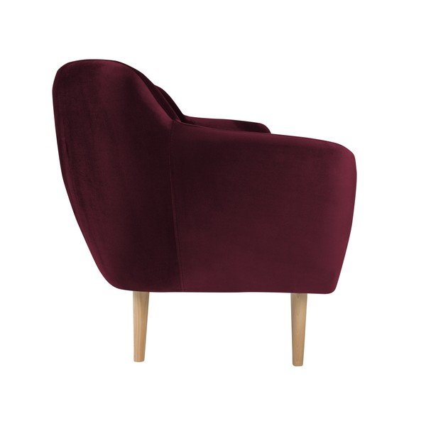Bordo rdeč trosed Mazzini Sofas Benito-image-1