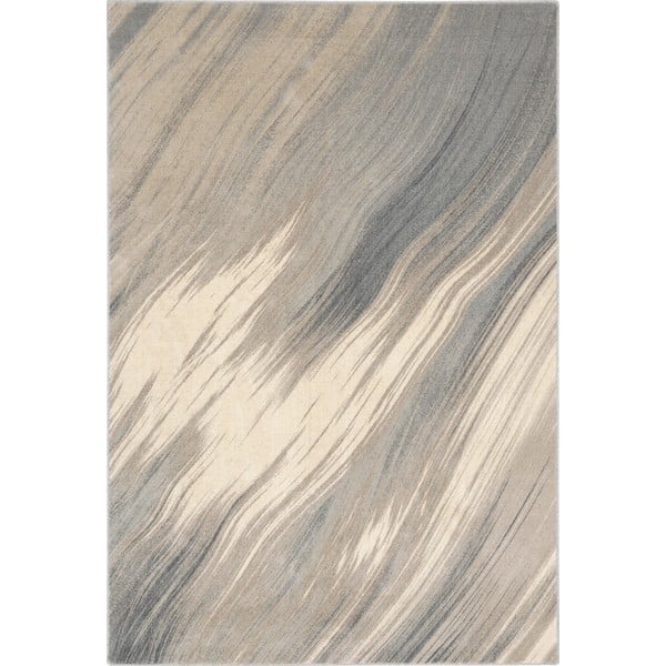 Kremno bela volnena preproga 133x180 cm Haze – Agnella